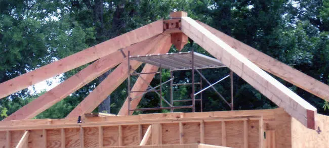 wood building frame