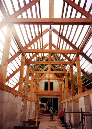 wood frame building